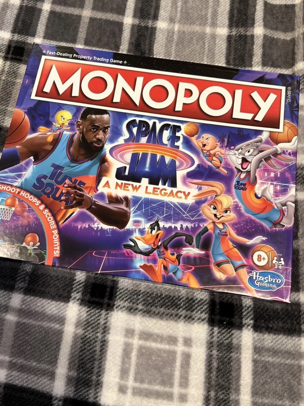 Hasbro Monopoly Space Jam: A New Legacy Board Game - Purple, Blue